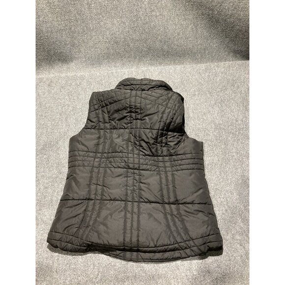 Faded Glory Puffer Vest Womens Large Black Quilted Outdoor Hike Winter Zip Up - Picture 7 of 8